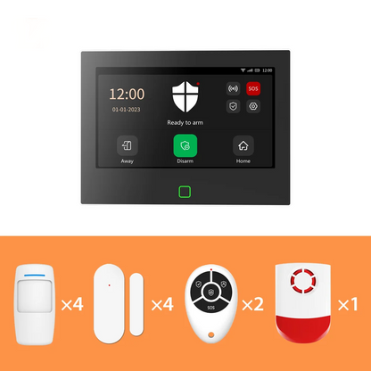 Wireless WiFi 4G Home Alarm System with Siren 12 Kit