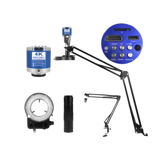 Industrial Microscope A Set HD 1080P Camera