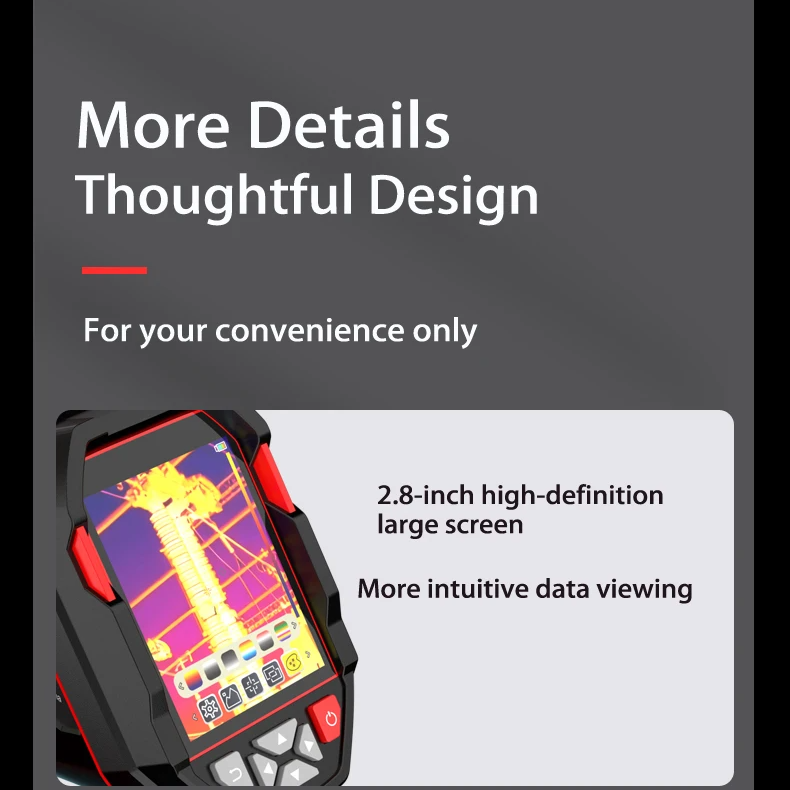 Rechargeable Thermal Camera with HD Screen for Accurate Temperature Scans