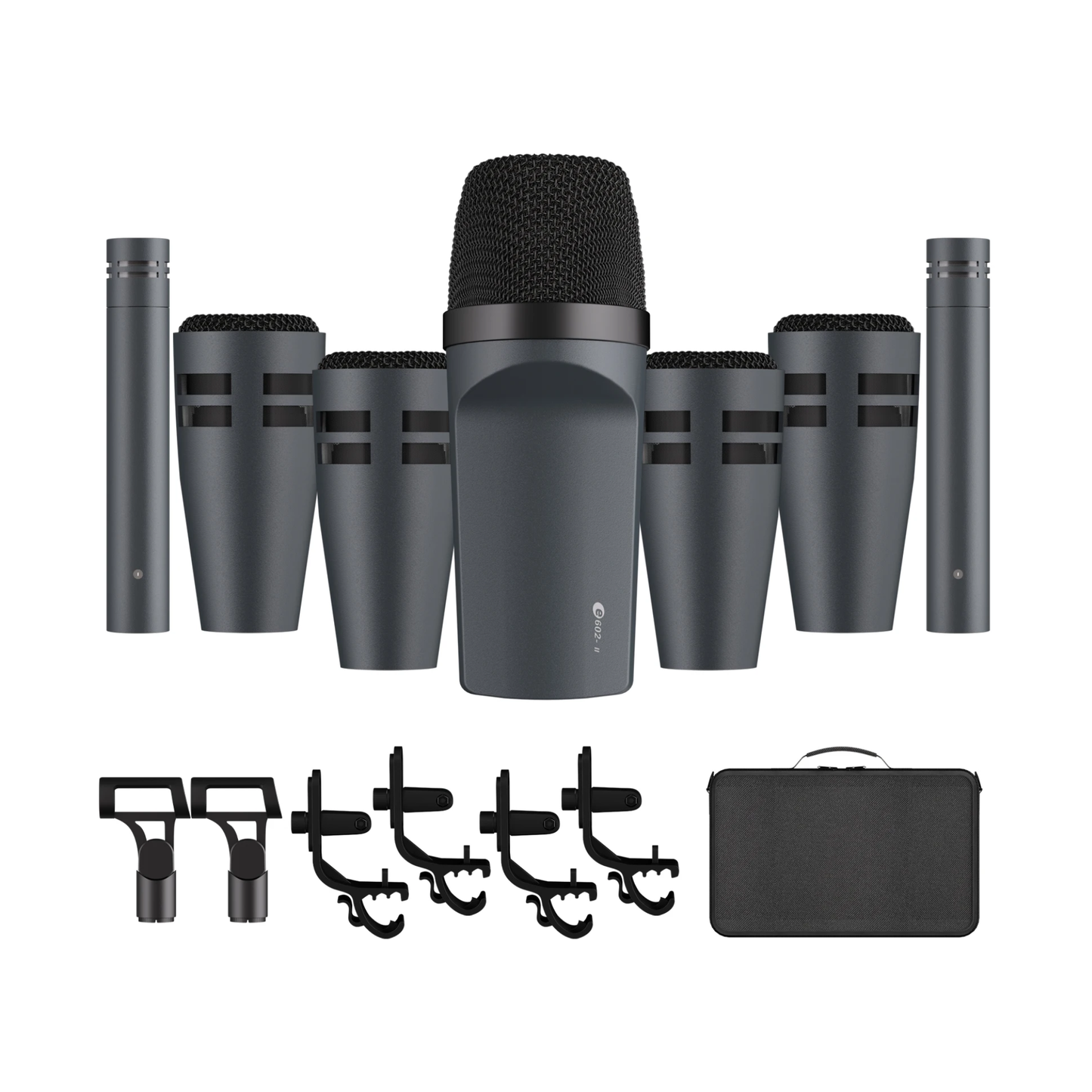 7 Piece Kick Snare Tom Cymbal Mic Recording Set