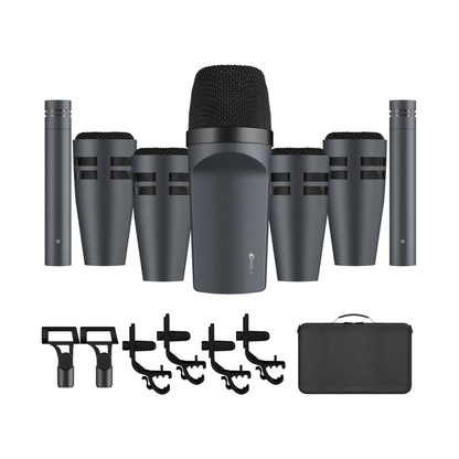 7 Piece Kick Snare Tom Cymbal Mic Recording Set