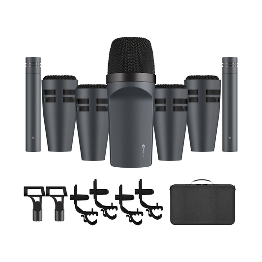 7 Piece Kick Snare Tom Cymbal Mic Recording Set