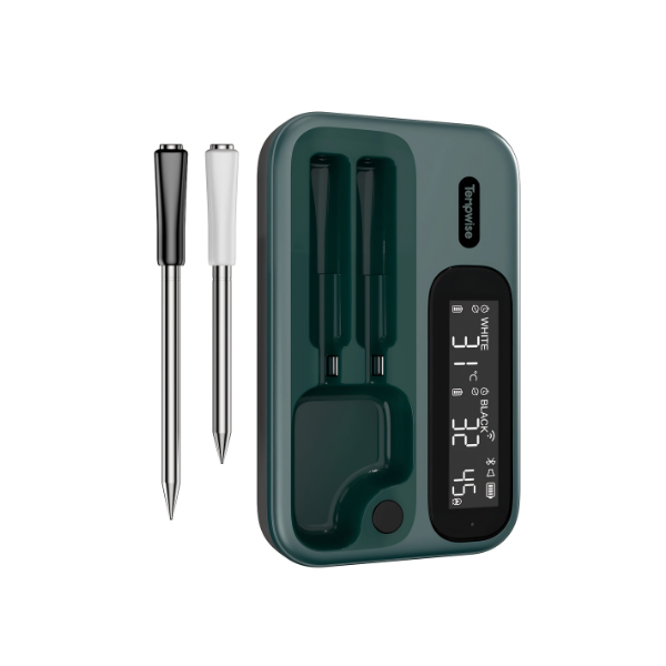 Wireless Meat Thermometer 2 Probes HD Backlit LCD