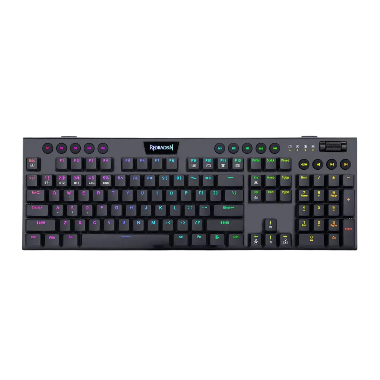 104-Key RGB Mechanical Keyboard USB/Bluetooth Wireless