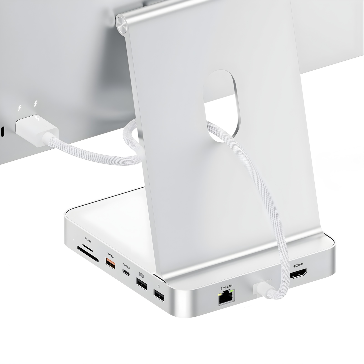 USB-C iMac Hub 4K SSD Dock Silver