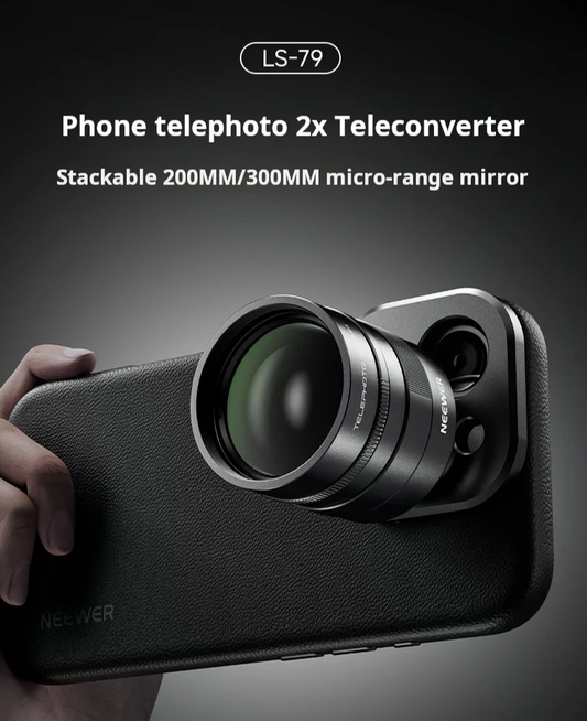 Two Times Telephoto Lens Clip On for Smartphone Photography
