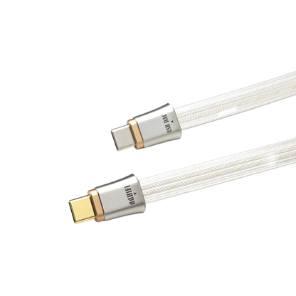 HiFi USB C OTG Audio Cable Pure Silver 25cm
