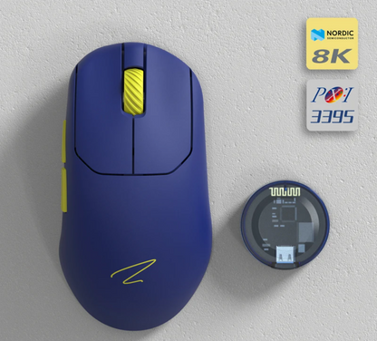 Ergonomic Blue Wireless Mouse 3 Adjustable Modes
