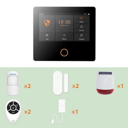 Wireless Burglar Alarm System 10-Piece Kit
