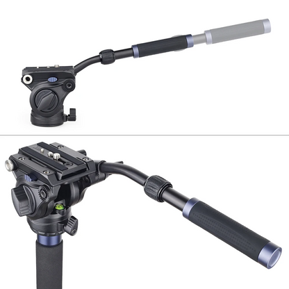 Professional Video Monopod Kit with Fluid Head Stand