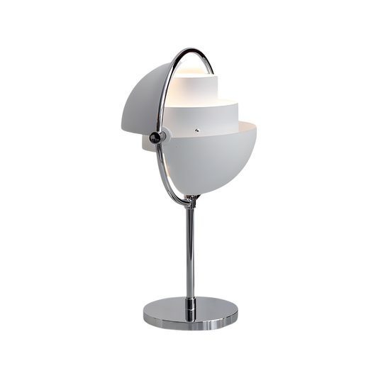 Modern White Desk Lamp Adjustable Metal Table Light