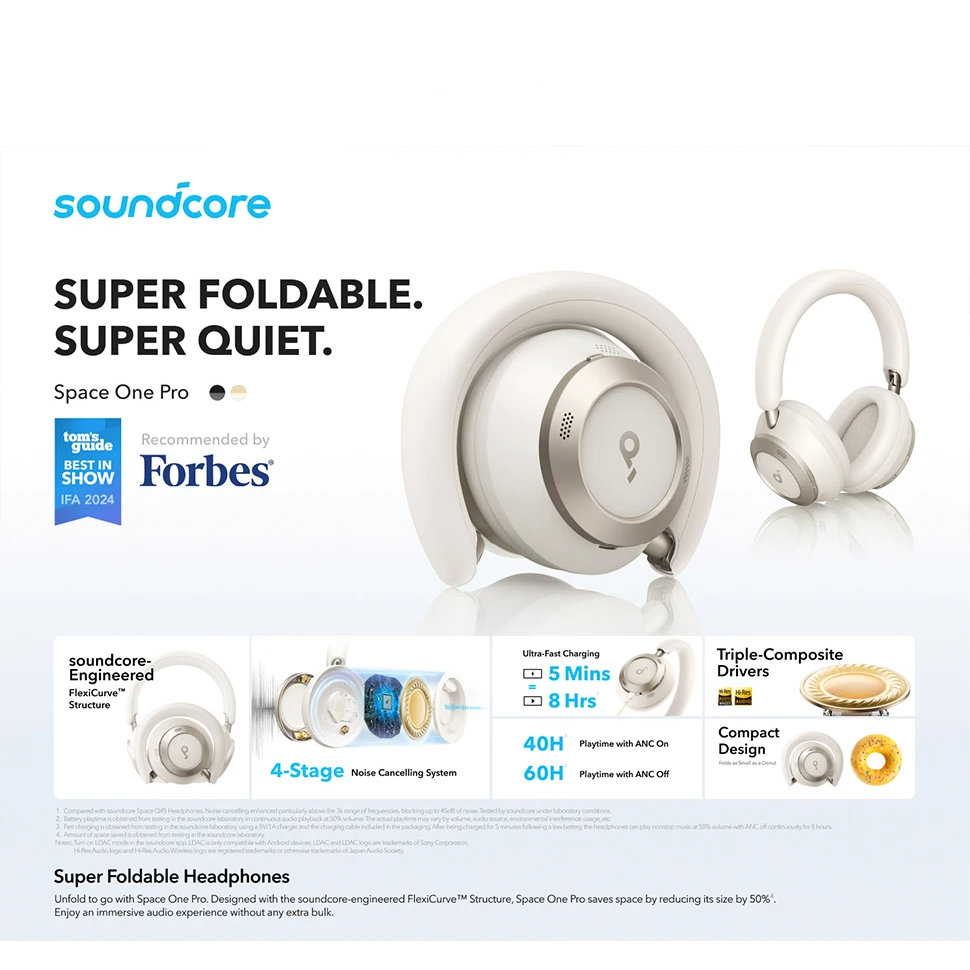 Wireless Gaming Headset with Hi-Res Audio and ANC