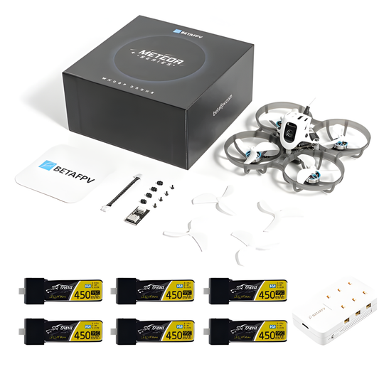O4 Brushless Whoop Quadcopter 6-Battery with Charger