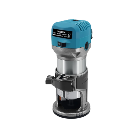 Blue Heavy Duty 2000W Wood Trimming Router Tool