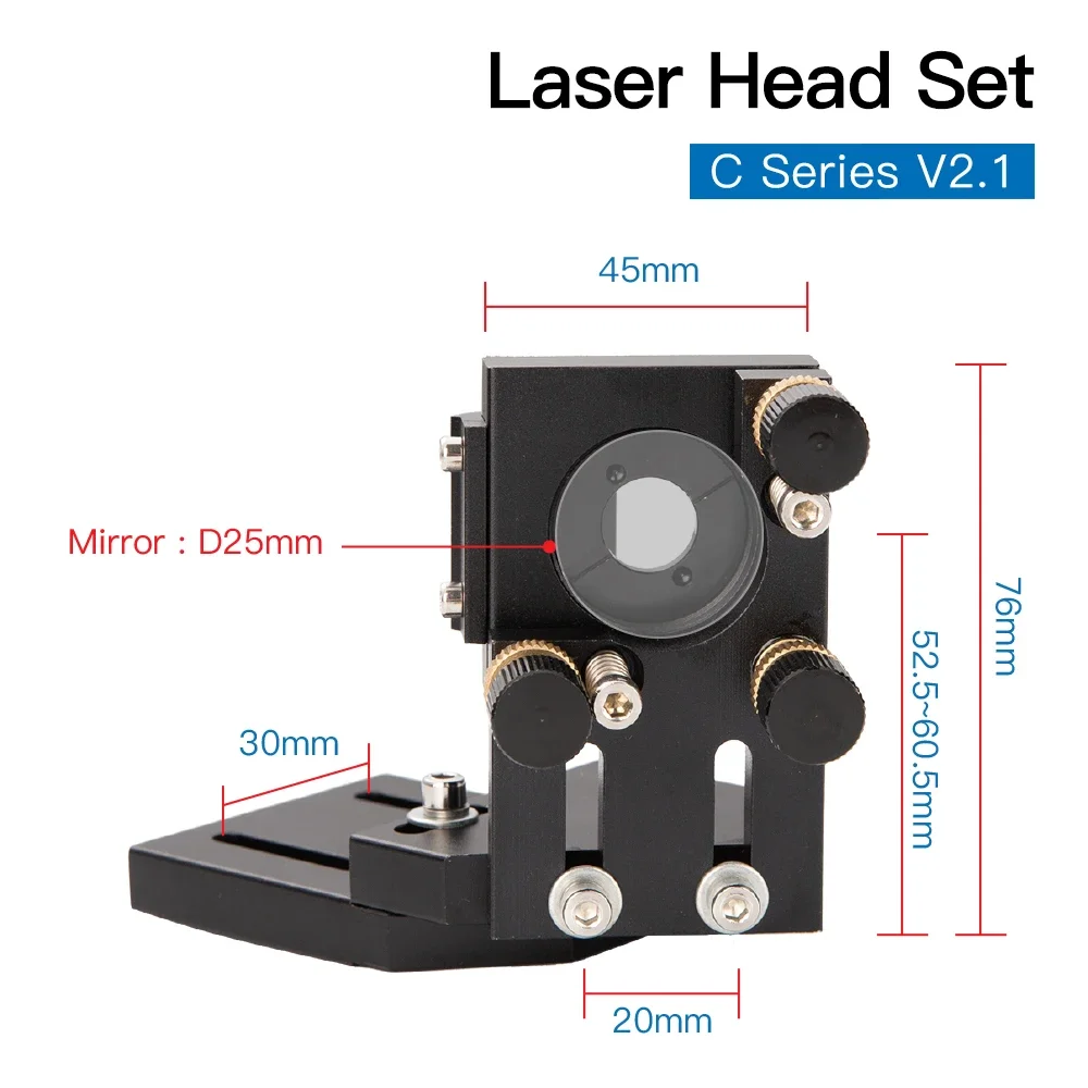 Laser Head Kit 101.6mm Focus Lens for CO2 Cutters