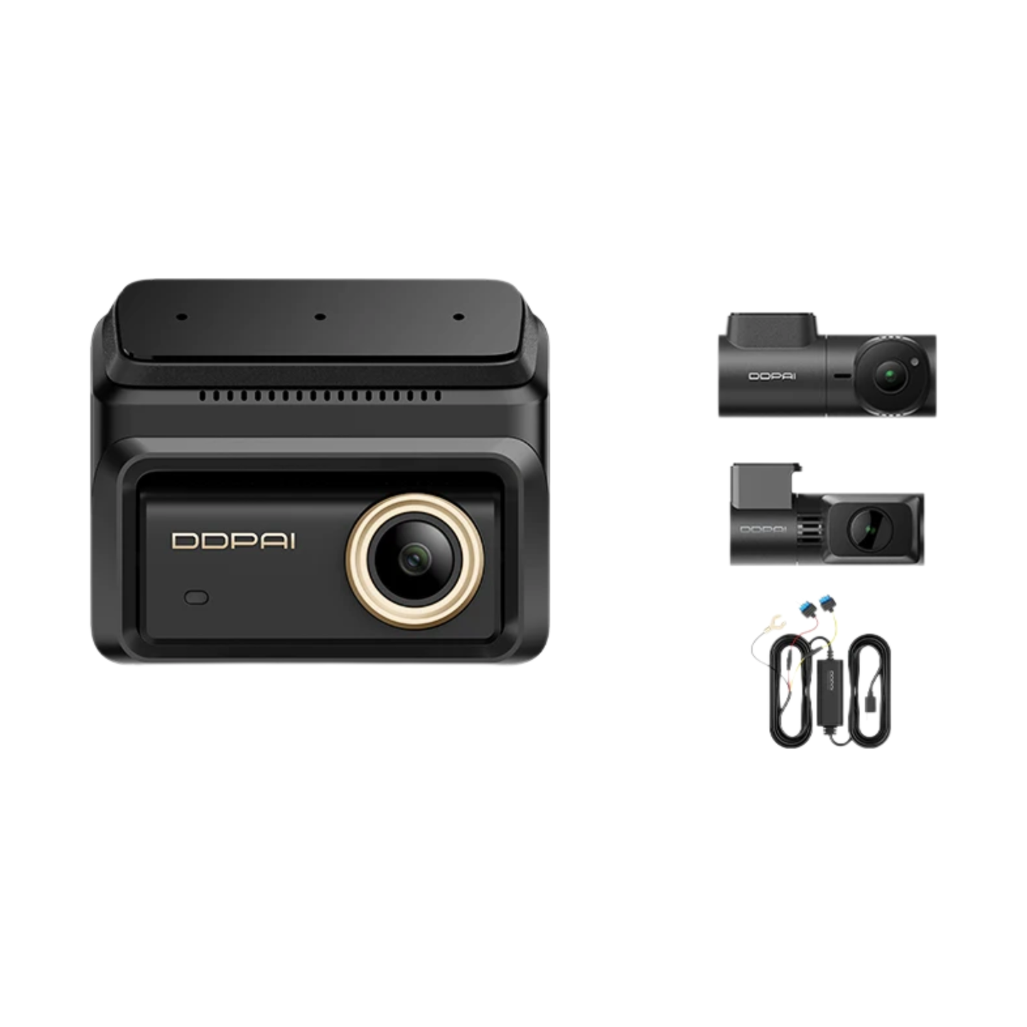 128GB 3‑Channel Dual Dash Cam with ADAS