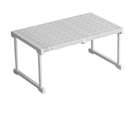 Space Saving Expandable Cabinet Shelf Wardrobe Organizer Rack
