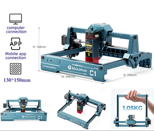 Compact 3W Laser Engraver Plug and Play Craft Machine