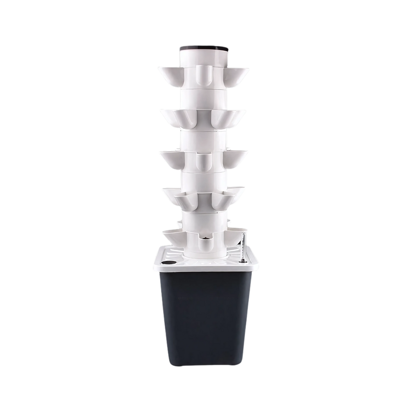 5 Tier Vertical Hydroponic Garden Tower with 5 Planting Holes
