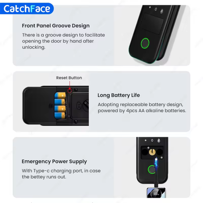 Smart Fingerprint Door Lock with WiFi Gateway & App Control