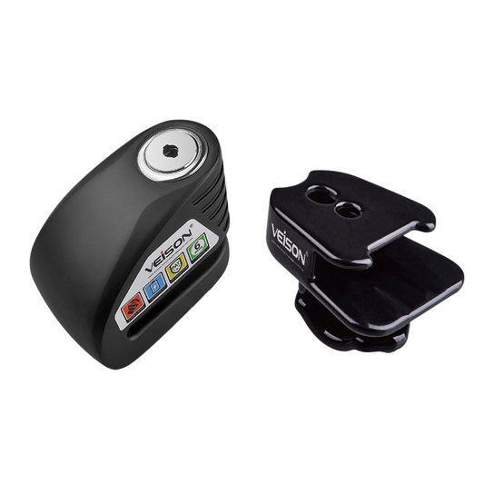 Alloy Motorcycle Disc Lock with Alarm Set