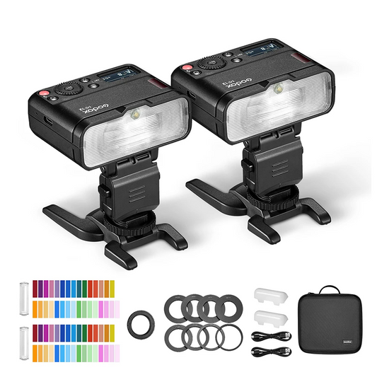 Mini Macro Flash 2-Light Kit with TTL & Color Diffuser