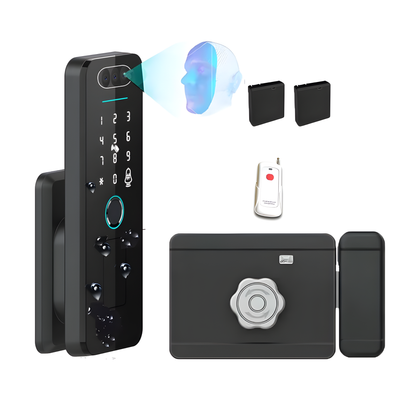 3D Face Smart Door Lock WiFi Waterproof 2 Battery RC