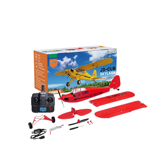 Red 5CH 2.4G Brushless RC Plane Mode1