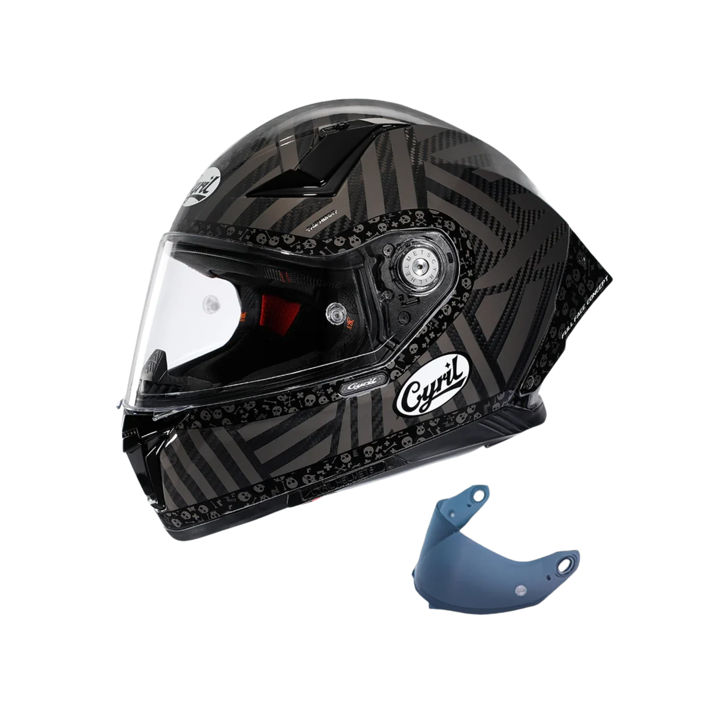 Full Face Carbon Fiber Kevlar Motorcycle Helmet