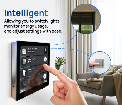 Smart Wall Thermostat with Colour Display and Device Control