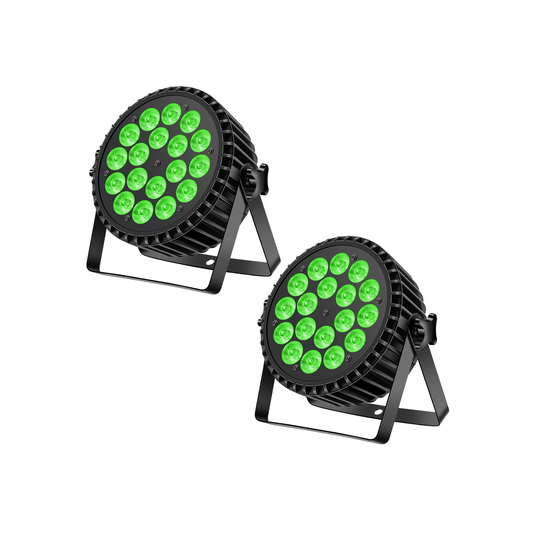 Dual Pack RGBW LED Stage Lights 4 in 1 DMX Control