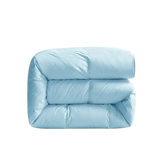 Blue Cotton Goose Down Duvet Warm Winter Quilt