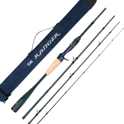 2.21m Fast Action Travel Baitcasting Fishing Rod