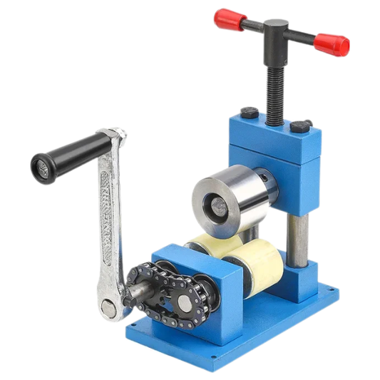 Manual Jewelry Rolling Mill with 56mm Nylon Wheels