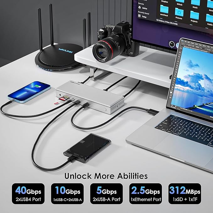 Triple 4K Thunderbolt 4 Docking Station with 96W PD Output
