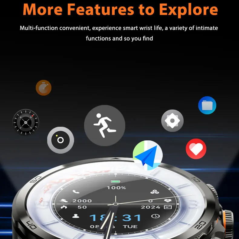 High Performance 4G Android Smartwatch with AMOLED Display