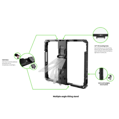 Portable iPad Protective Cage for Live Streaming Monitor