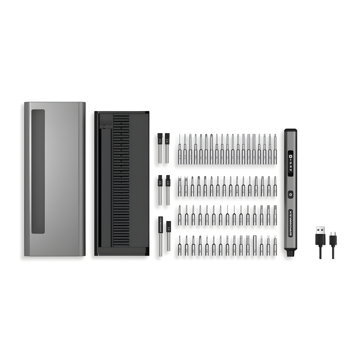 Portable Precision Electric Screwdriver Set Smart Motion Control Grey