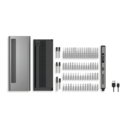 Portable Precision Electric Screwdriver Set Smart Motion Control Grey