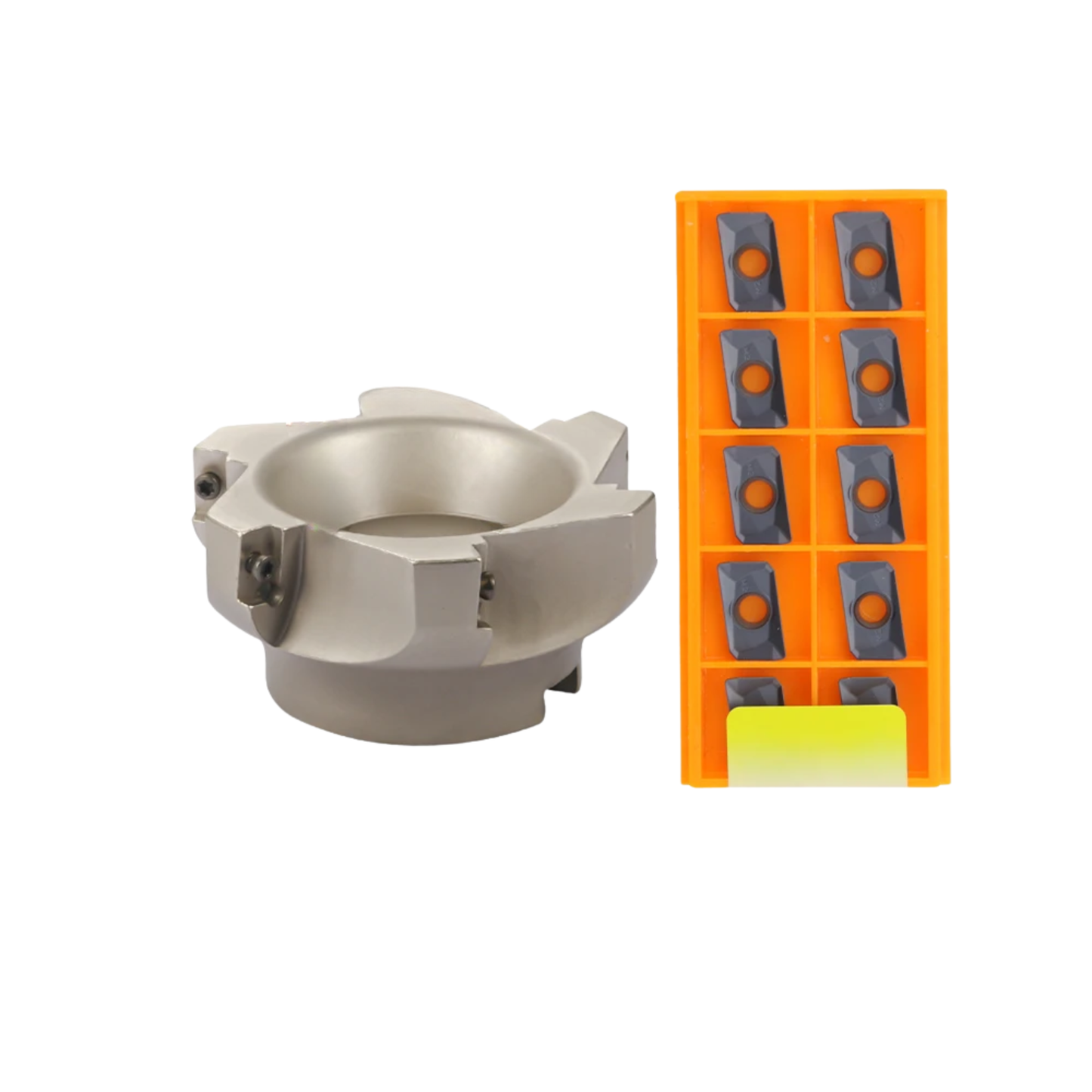 CNC Face Milling Cutter 80mm 6 Tooth Insert Tool