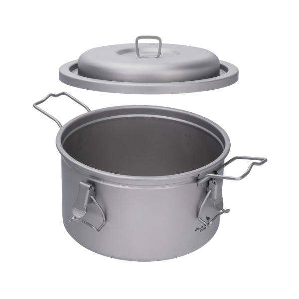 3.2L Titanium Camping Pot Ultralight Outdoor Cooker