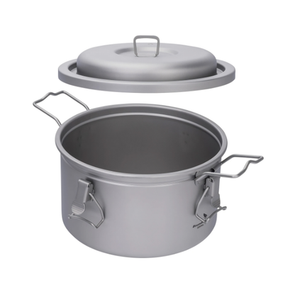 3.2L Titanium Camping Pot Ultralight Outdoor Cooker