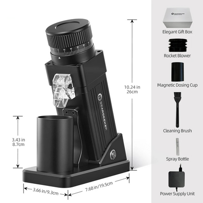 55mm Electric Coffee Grinder White Stepless Adjustment