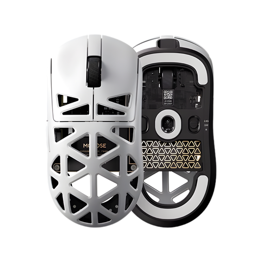 Portable Tri Mode Wireless Gaming Mouse 42000DPI Ultra White