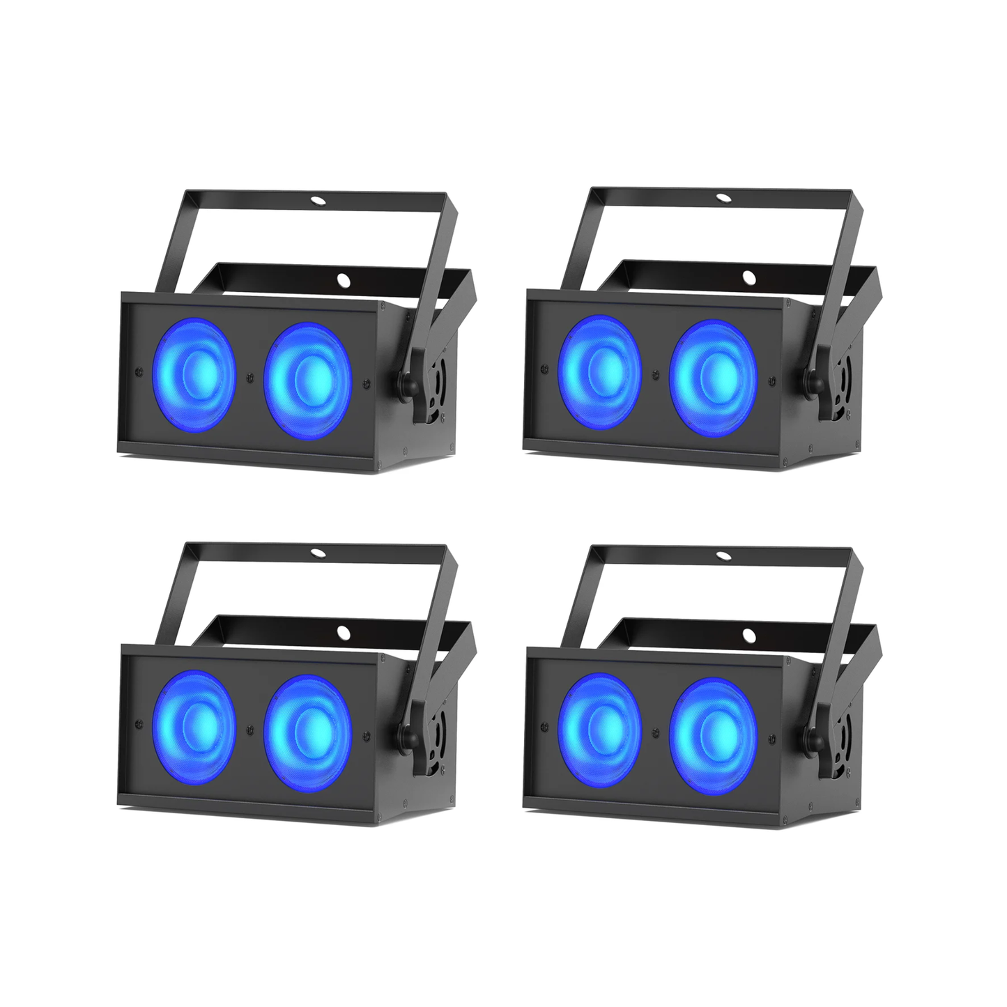 4 Pack COB LED Stage Lights for Weddings and Parties