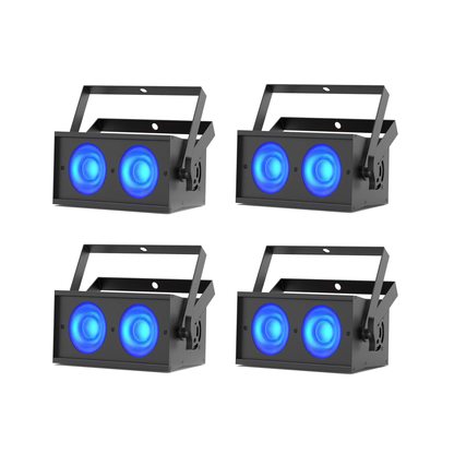 4 Pack COB LED Stage Lights for Weddings and Parties