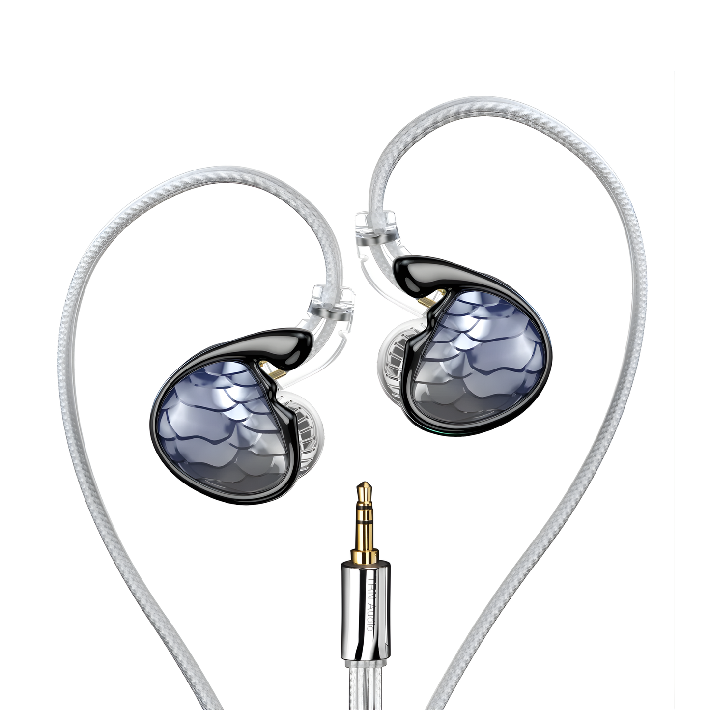 Wired HiFi Earphones Hybrid Drivers 3.5mm Black Monitor