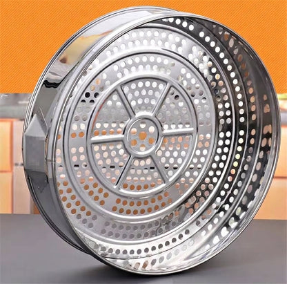 Extra Large 52cm Stainless Steel Steamer 2-Tier with Lid