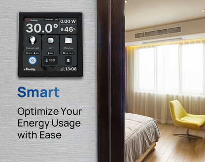 Smart Wall Thermostat with Colour Display and Device Control