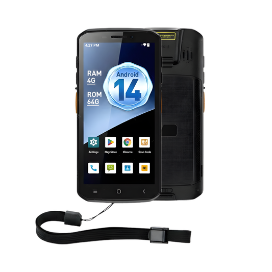 Android 14 PDA Barcode Scanner 4G 64GB NFC